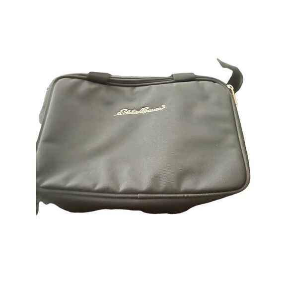 Eddie Bauer Gray Portable Spacious Shoulder Strap Zipper Closure Camera Case - Picture 2 of 12